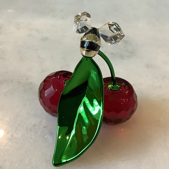 Swarovski Idyllia and Cherry Crystal Ornament, Brand New